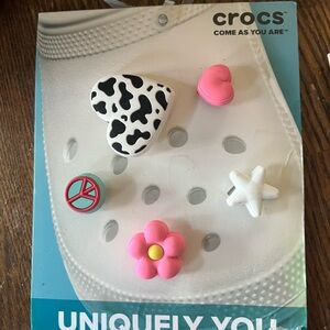 NEW Crocs Jibbitz Charm Set - Pink, Black, White